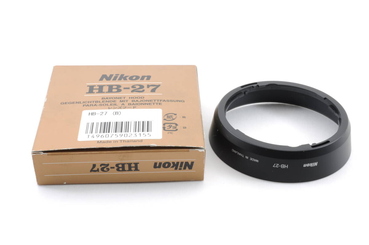 L2965 未使用品 ニコン Nikon HB-27 レンズフード プラスチック製 カメラレンズアクセサリー クリックポスト_画像2