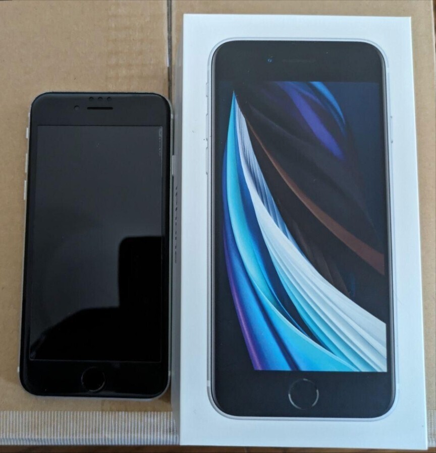 iPhone SE2 (第2世代) ホワイト 128 GB SIMフリー_画像1