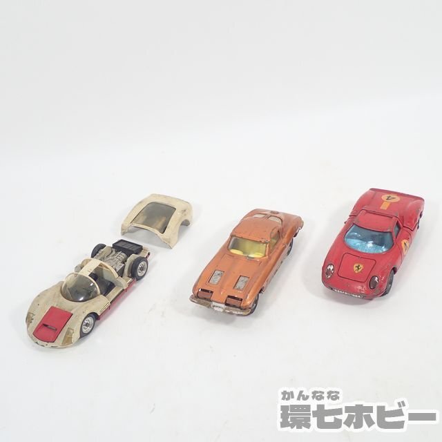 1TK9◆当時物 DINKY 1/43 ポルシェ カレラ6,CORGI シボレーコルベット スティングレー フェラーリ ベルリネッタ ミニカー まとめ 現状 送60の画像1