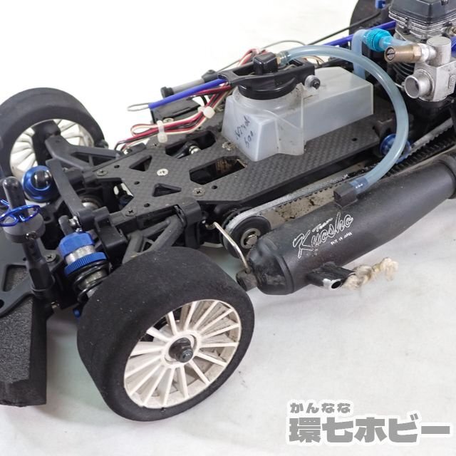 0KC8*Kyosho Kyosho V-ONE R4 Evo.?? radio-controller engine RC chassis Futaba S9405 R133F other mechanism included operation not yet verification Junk sending :-/100