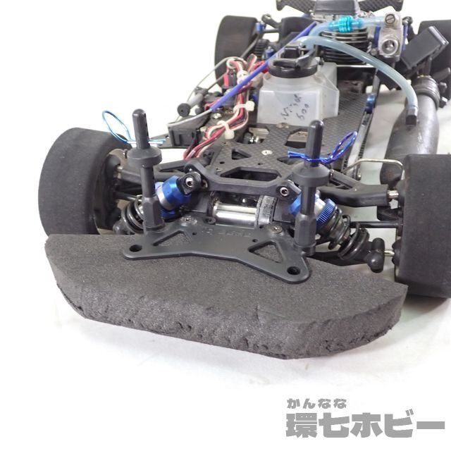 0KC8*Kyosho Kyosho V-ONE R4 Evo.?? radio-controller engine RC chassis Futaba S9405 R133F other mechanism included operation not yet verification Junk sending :-/100