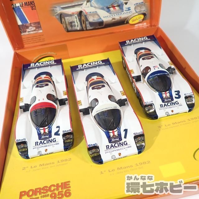 1KC27*Slot. it 1/32 Porsche 956 Le Mans collection slot car Rothmans 1982 3 pcs. set not yet inspection goods present condition /PORSCHE sending :-/80