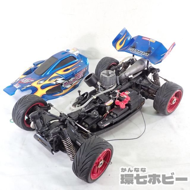 0KC5* Tamiya /TAMIYA 1/10 Nitro Thunder NDF-01 radio-controller engine RC operation not yet verification Junk sending :-/140