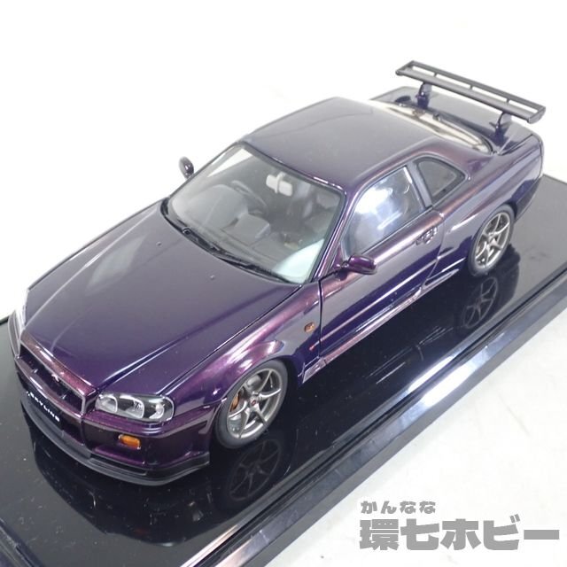 0KC20◆オートアート 1/18 日産 スカイライン R34 GT-R ミニカー/AUTOart NISSAN SKYLINE 送:-/100_画像1