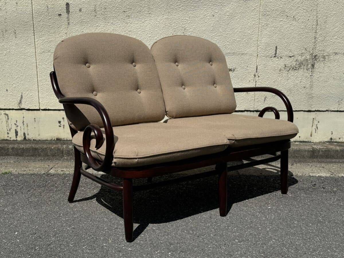 土】A秋田木工 アーム ソファ NO.75 ◇AKIMOKU IDC大塚家具 背 土】A秋田木工 アーム ソファ NO.75 ◇AKIMOKU IDC大塚家具 背