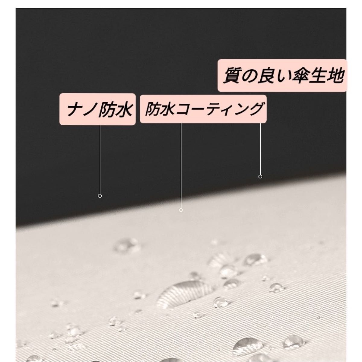 【大好評】962 12本骨 折りたたみ傘 ベージュ 雨 日傘 ワンタッチ