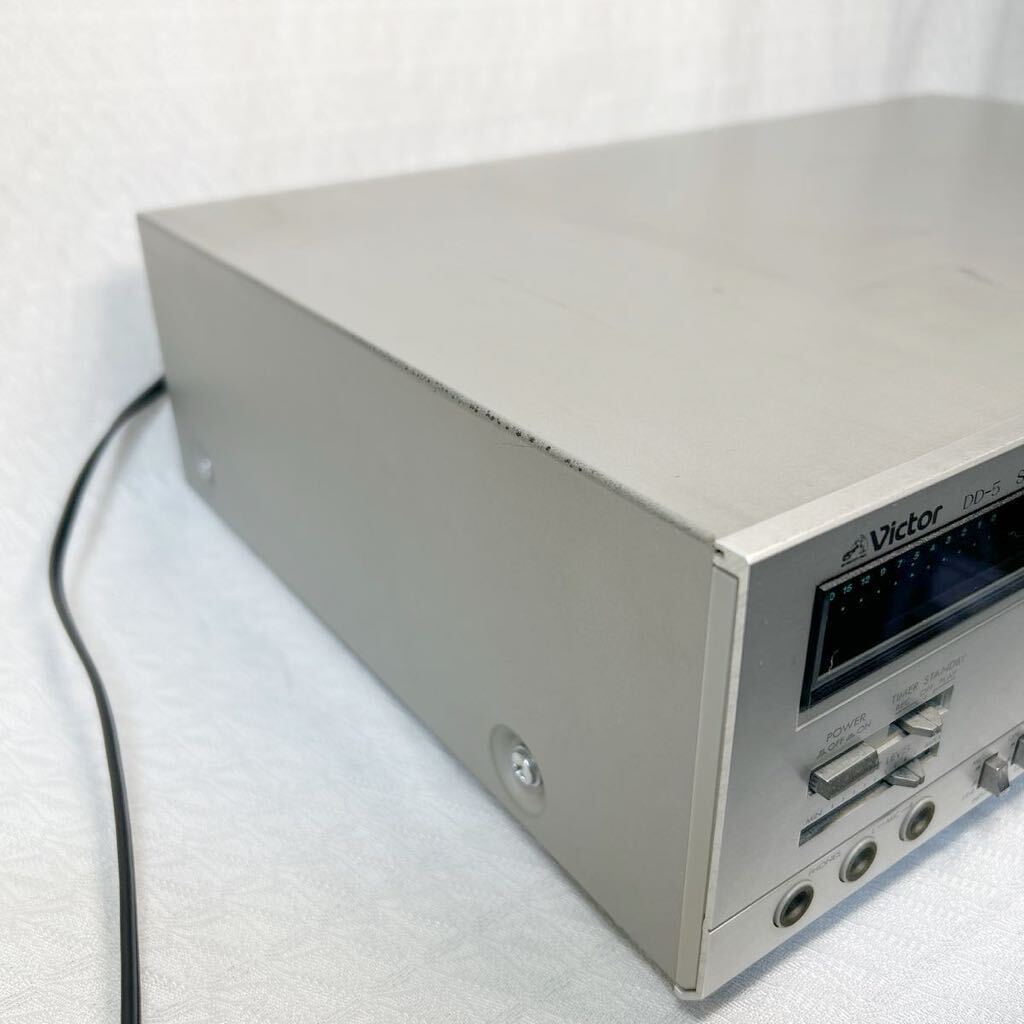 Victor ビクター DD-5 ステレオカセットデッキ STEREO CASSETTE DECK Super ANRS オーディオ機器　通電簡易動作OK 音出し未確認　現状品_画像6