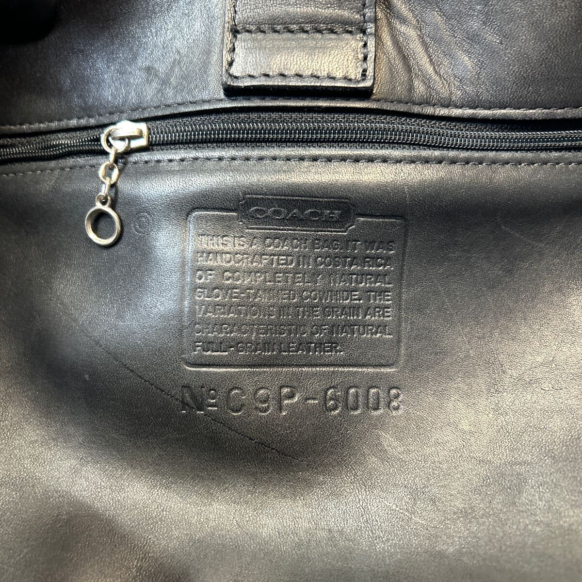 COACH Coach USA Old Coach Vintage shoulder bag all leather shoulder .. original leather black group tote bag ( control NO:01)
