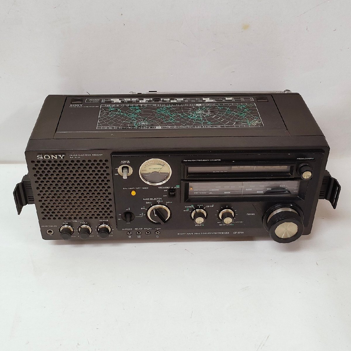 *SONY Sony ICF-6700 BCL radio 5 band receiver (FM/MW/SW1~3) electrification verification settled /FM MW reception verification settled manual attaching 