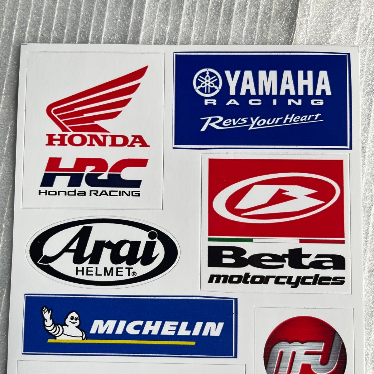 新品未使用　ホンダ　HRC Arai Beta ヤマハ　ミシュラン　トライアル　ステッカー　F1 MotoGP MFJ バイク