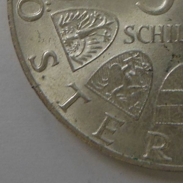 c: Austria 50シリング銀貨　1974年 オーストリア ザルツブルク大聖堂 1200周年 1枚　現状渡しお安くどうぞ_画像4