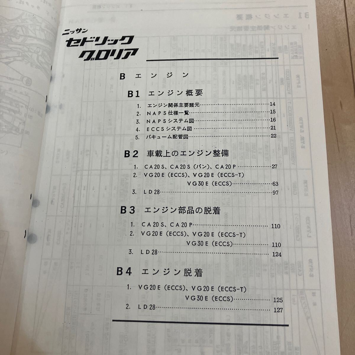 整備要領書 日産　Y30系　セドリック　グロリア　複写版　PY30 Y30 NY30 HY30 WY30 WHY30 VNY30 VHY30_画像6