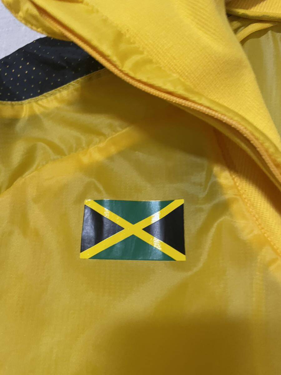 プーマ ウインドブレーカー ナイロンジャケット ジャマイカ　Jamaica オリンピック　トラックウェア　ブラック×イエロー代表ユニフォーム_画像5