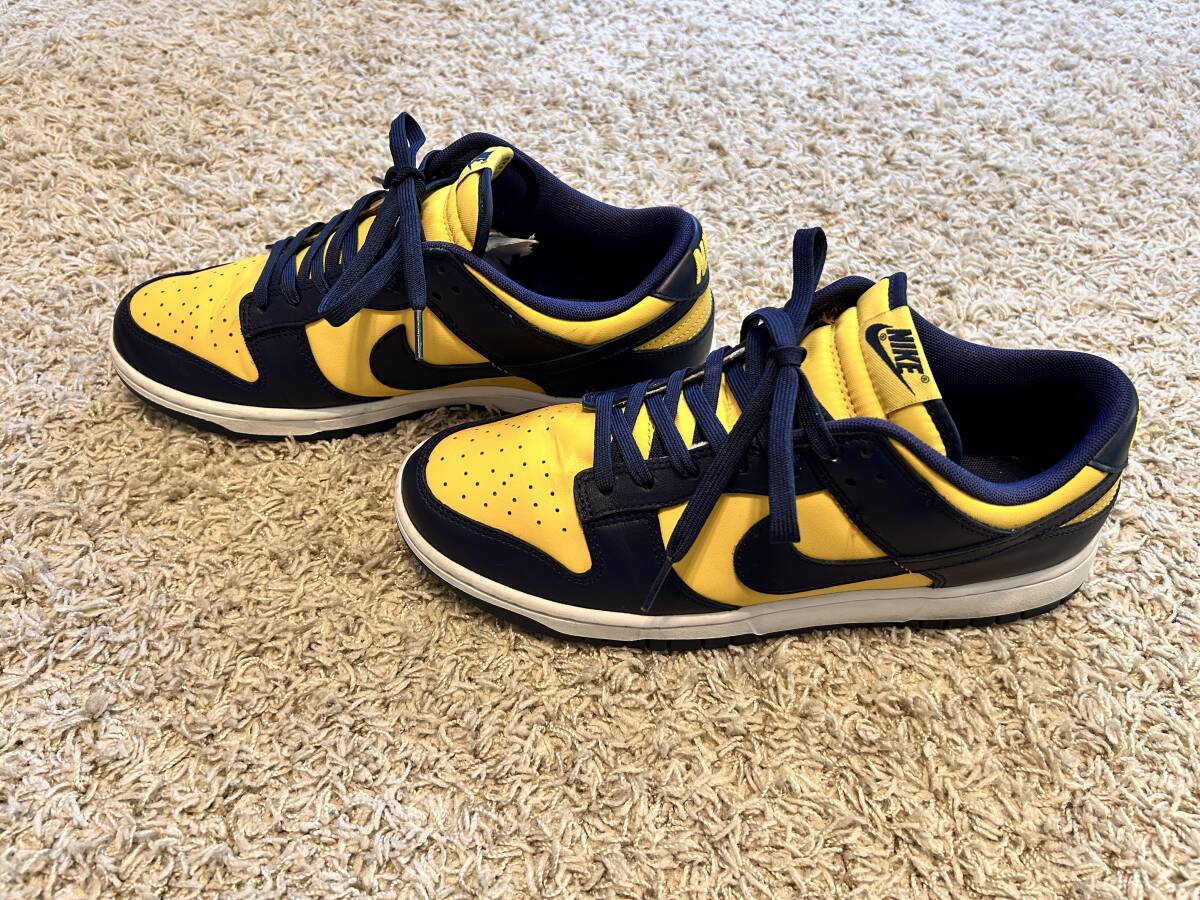 NIKE／ナイキ／DUNK LOW RETRO／ダンク ロー レトロ／Michigan／DD1391-700／28cm_画像4