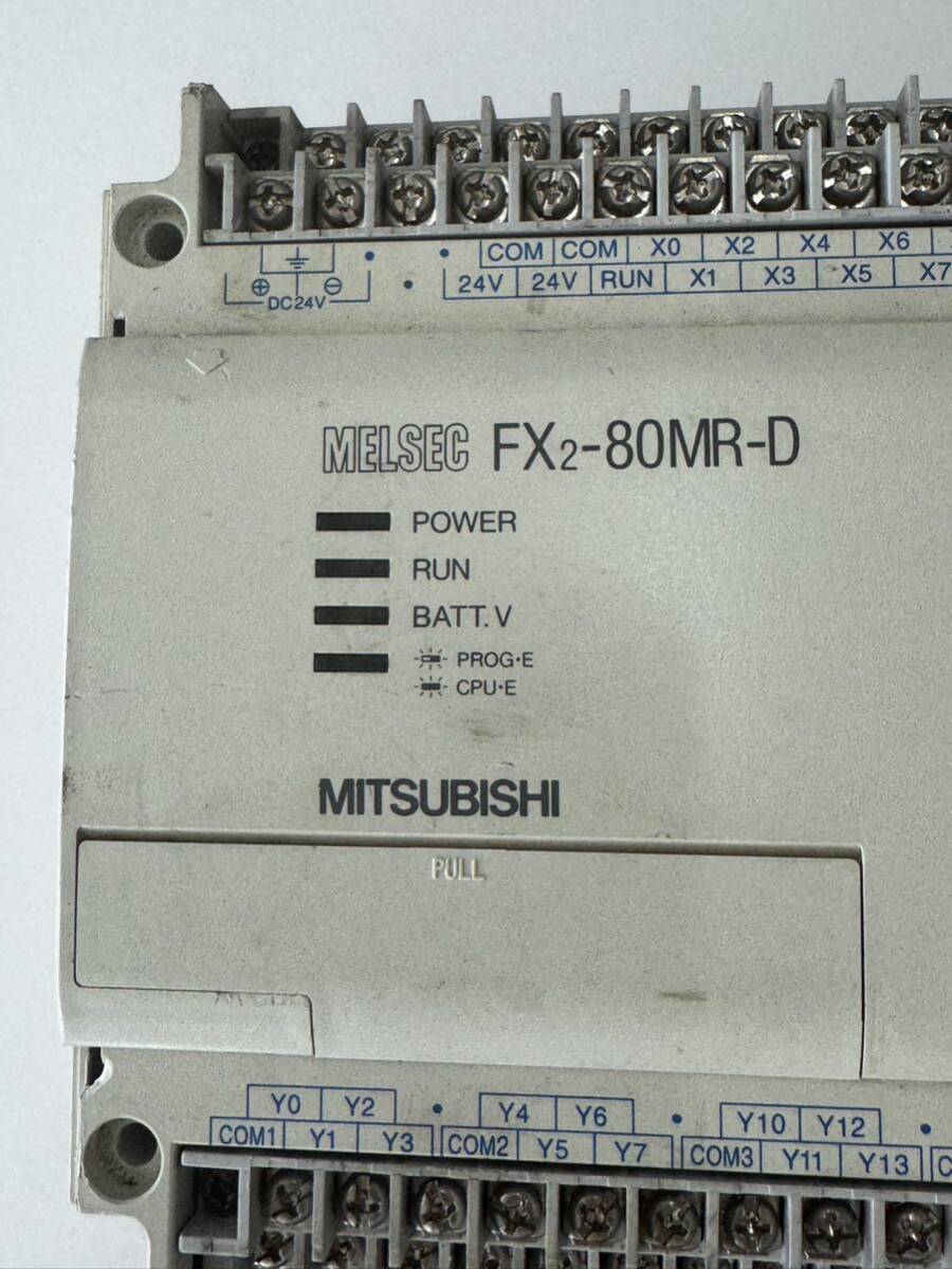 6-5-15-1 MITSUBISHI 三菱電機　シーケンサ MELSEC FX2-80MR-D 動作未確認_画像2