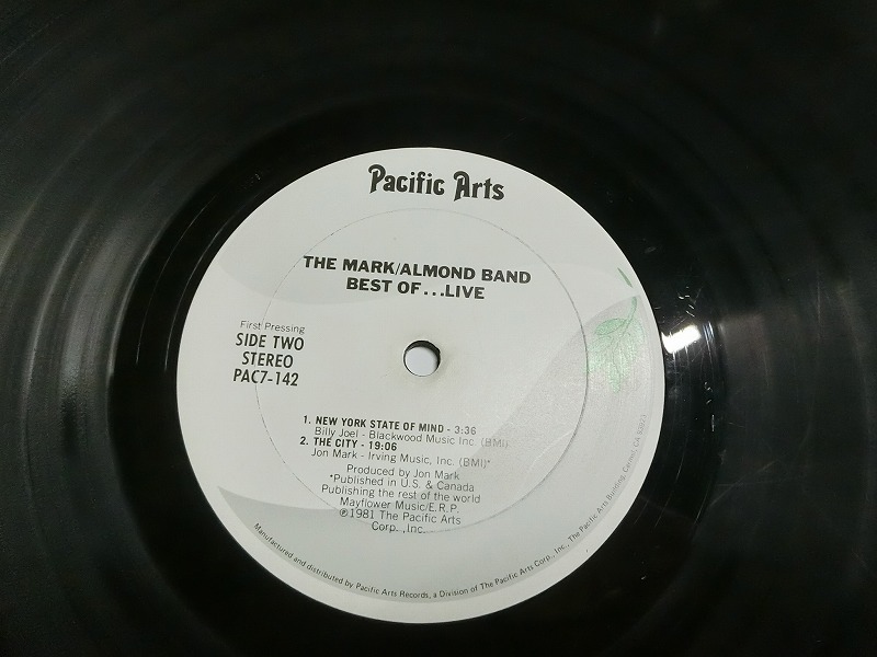 eG1:THE MARK/ALMOND BAND / BEST OF... LIVE / PAC7-142