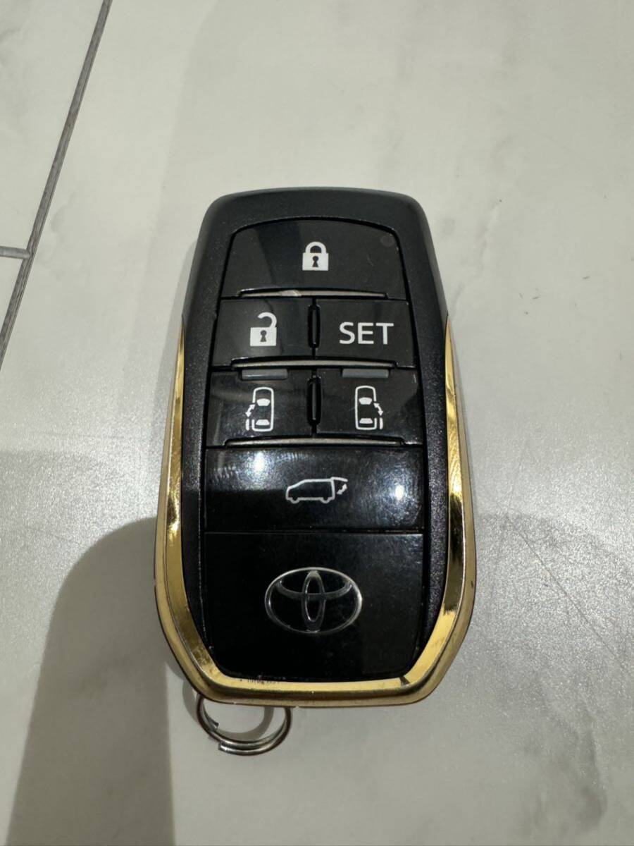 1 иен ~ прямые продажи прекрасный товар Toyota оригинальный 30 серия "умный" ключ Alphard раздвижные двери с электроприводом с обеих сторон 6 кнопка запасной брелок запуска без ключа (^^!
