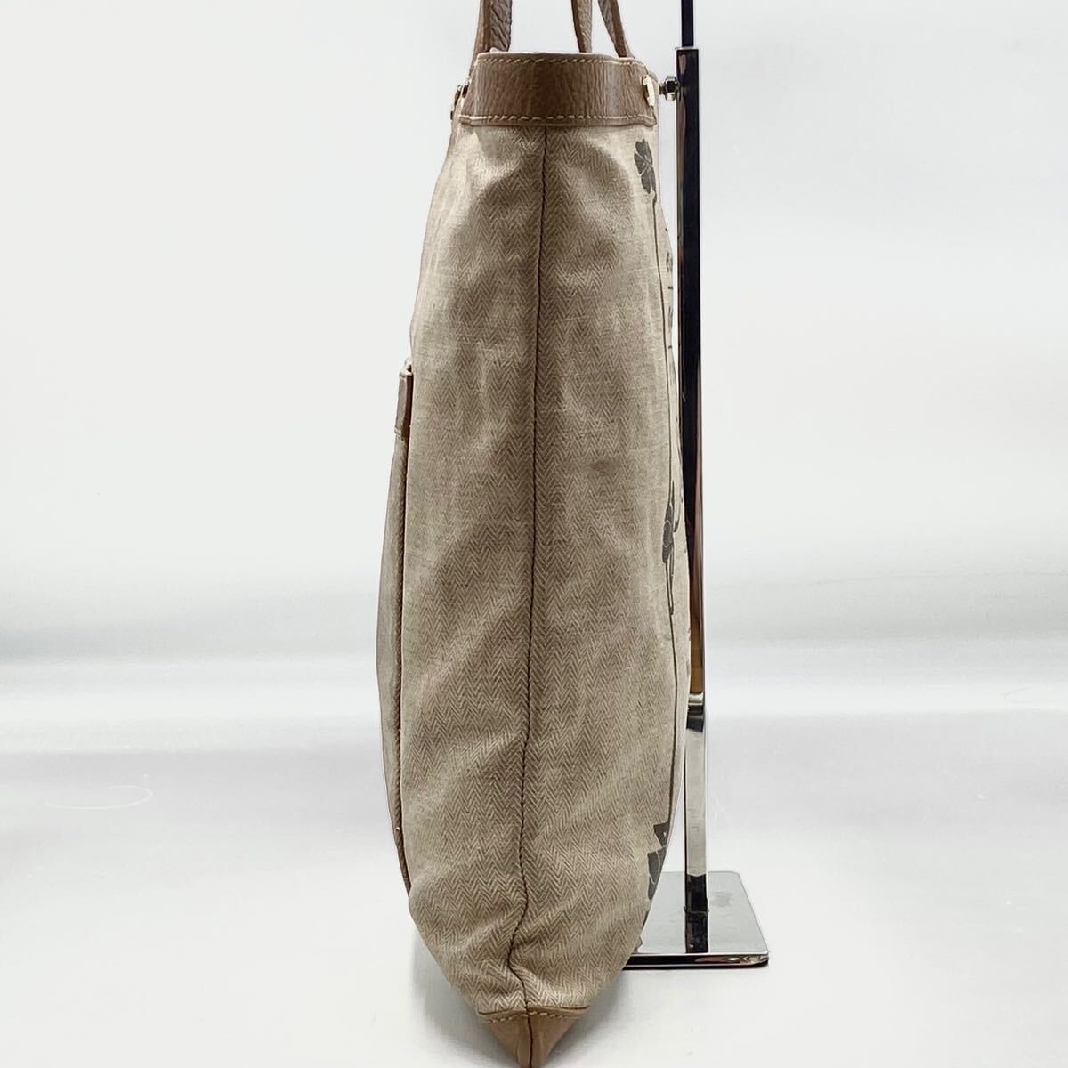 1 иен [ редкий ] трудно найти BVLGARI BVLGARY koretsio-ne мужской большая сумка бизнес портфель плечо ..PVC× кожа бежевый A4 место хранения 