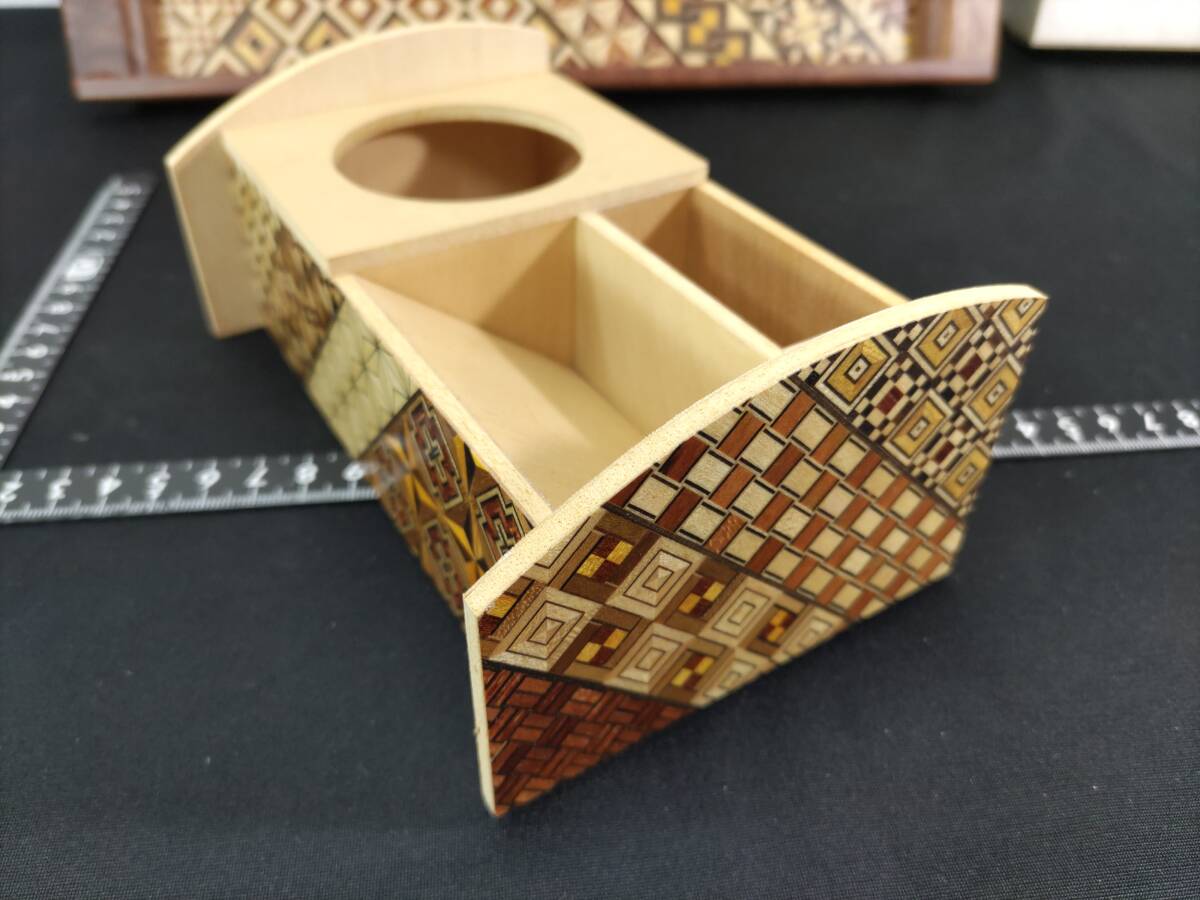 送料無料 まとめて 箱根寄木細工トレー・H2×W35×D21cm 送料無料 まとめて 箱根寄木細工トレー・H2×W35×D21cm