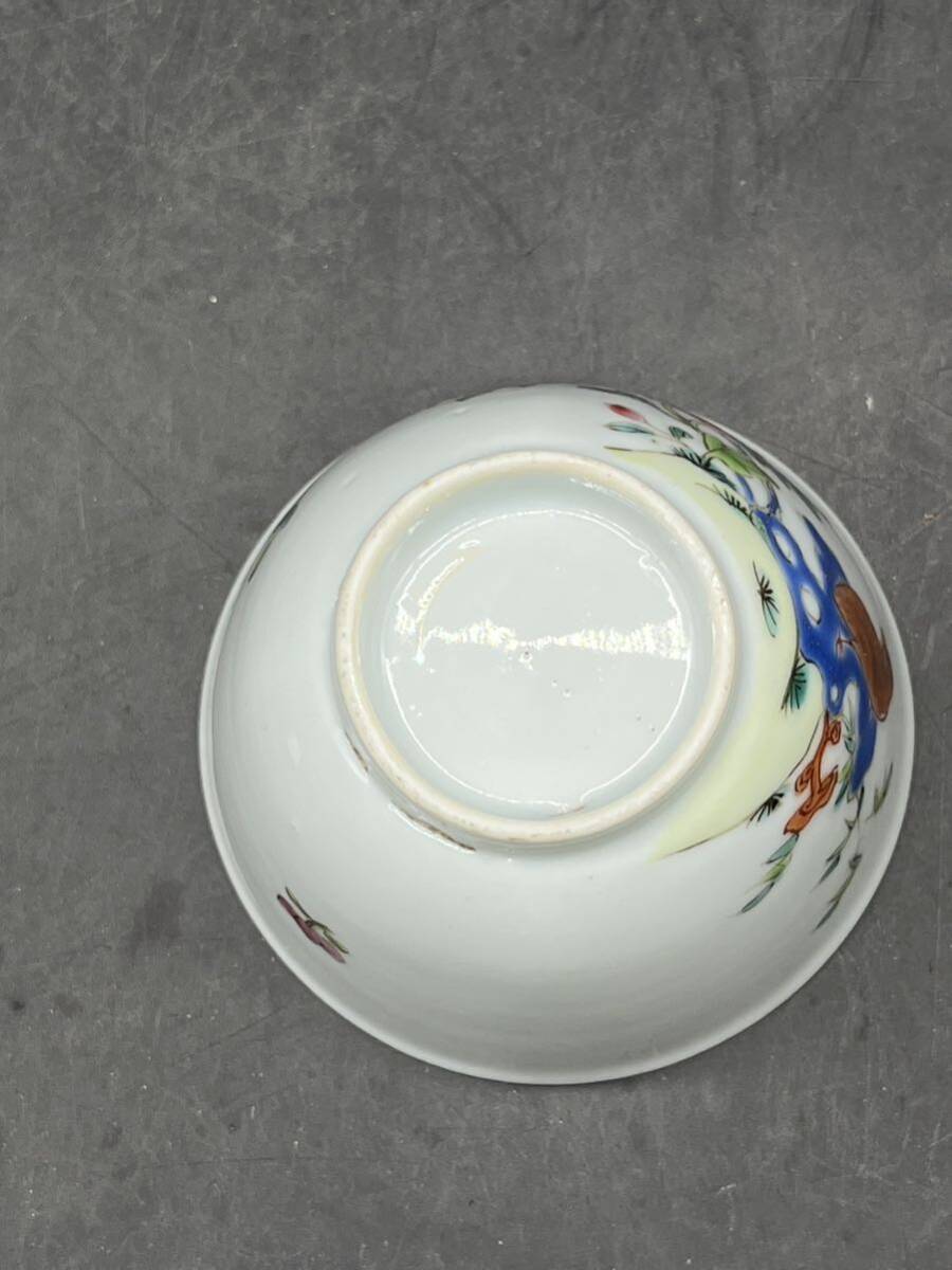 r6051011 中国美術　茶道具　茶碗　色絵茶器_画像4