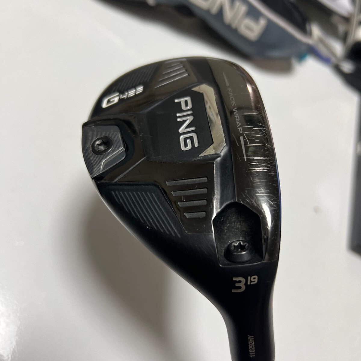 ピン PING G425 ハイブリッド U3 純正カーボンシャフト PING TOUR 173-85 S ヘッドカバー付_画像4