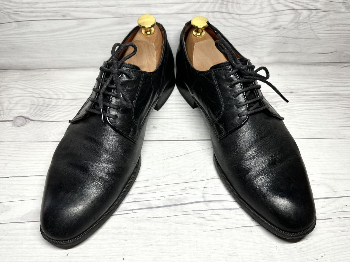 【即決】REGAL 24.5cm リーガル メンズ ブラック 黒 プレーントゥ 人気 革靴 レザー くつ ビジネスシューズ_画像2