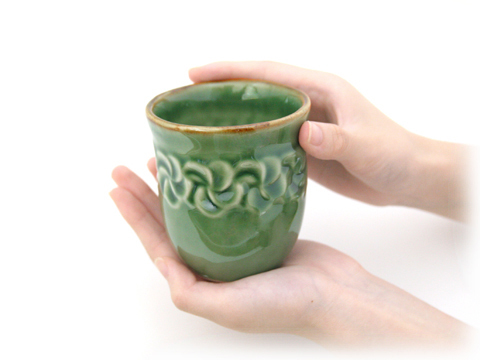 【50%OFF アウトレット】 ジェンガラ JENGGALA 食器・陶器 Frangipani Green Tea Cup ※同梱発送可_画像4