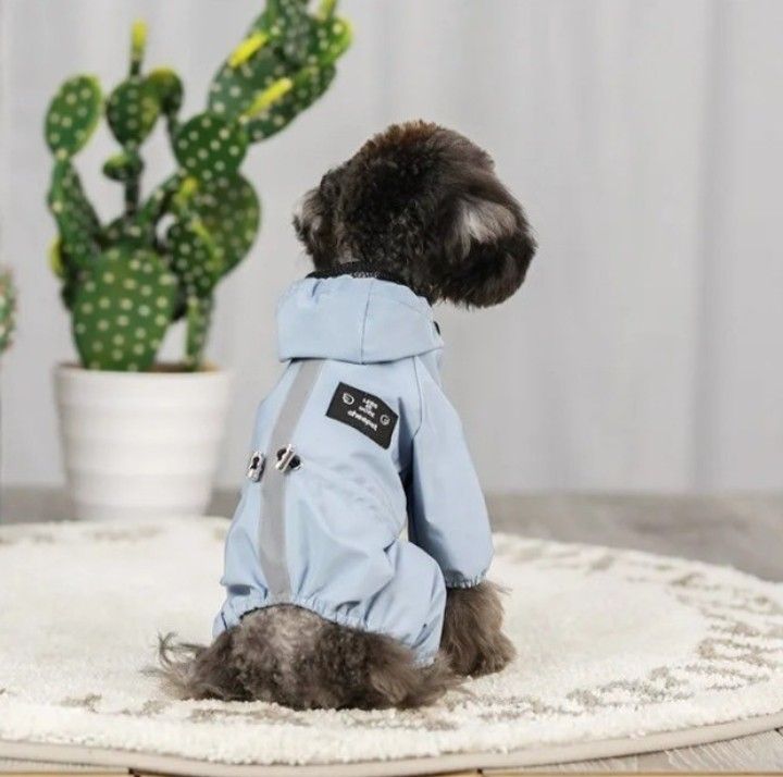 犬用 犬 レインコート Sサイズ ポンチョ ペット 雨具 夜間反射 防水 犬服  ペット服 小型犬