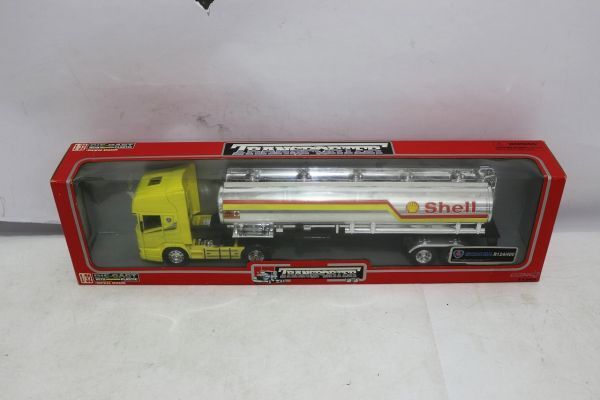 D419H 069 TRANSPORTER 1/32 SCANIA Shell トレーラー ミニカー 現状品 ジャンク扱いの画像1