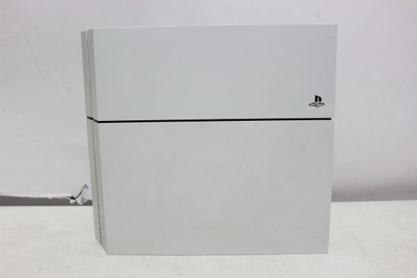 D607H 051 SONY PS4 CUH-1100A 500GB ホワイト 本体のみ 動作確認済 中古品_画像1