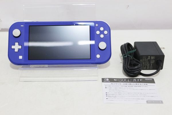 D618H 049 Nintendo Switch Lite ニンテンドースイッチライト ブルー 動作確認済 中古品①_画像3