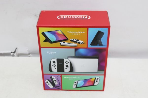 D627H 049 Nintendo Switch ニンテンドースイッチ 有機ELモデル ホワイト 動作確認済 中古品④_画像2