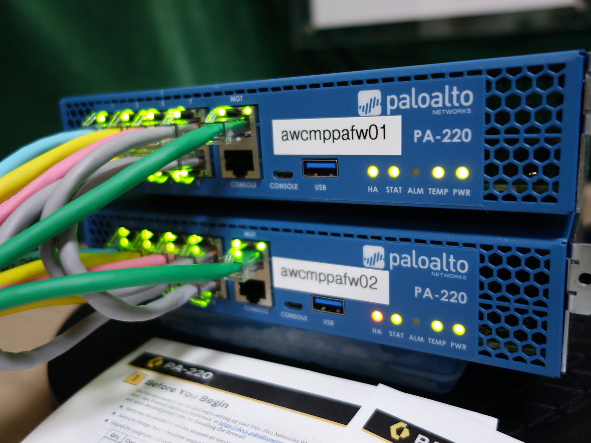 【起動確認済】【お買い得割引セール】◆Ver同一10.2.8_HA構成2台セット◆Palo Alto Networks PA-220 次世代FireWall パロアルト◆327_画像7