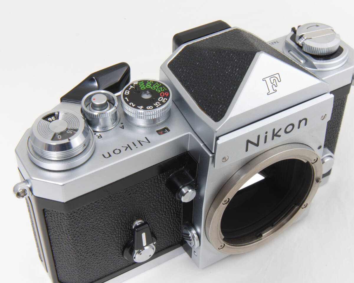 * as good as new Nikon Nikon New F silver last latter term #742 ten thousand pcs spare reverse side cover attached 