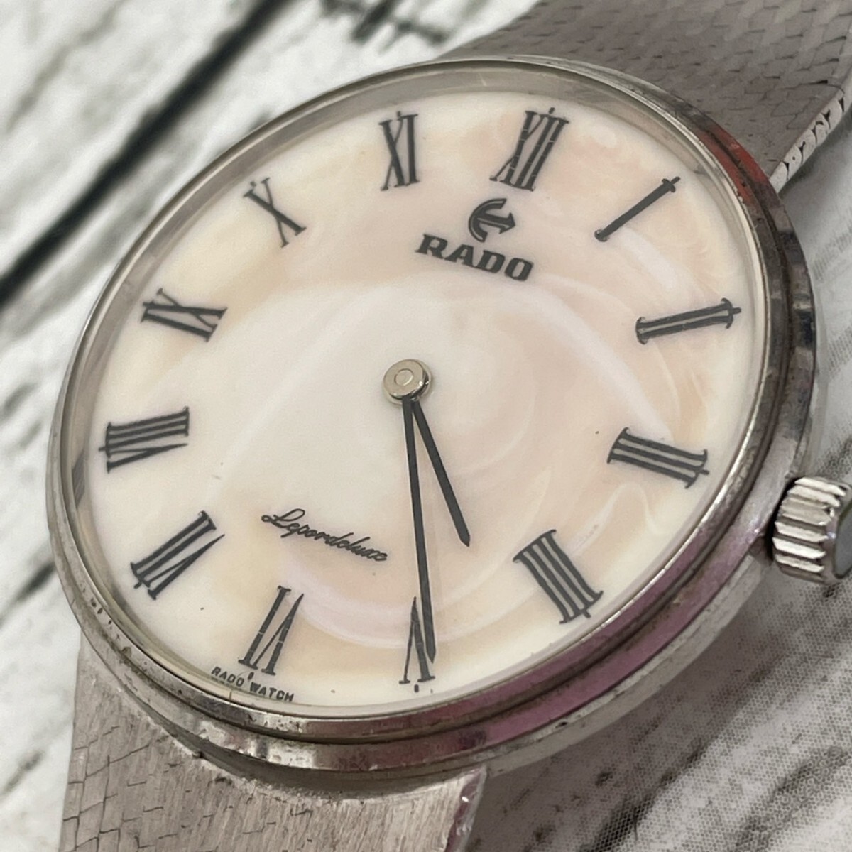 【Ｋ】RADO ラド ラドー 腕時計 時計 シルバーカラー 動作未確認 男女兼用【4900】の画像4