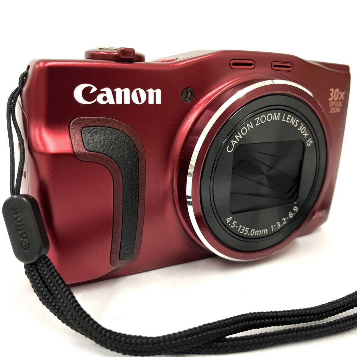 【A】cannon　キャノン　PowerShot SX700HS　PC2047　デジタルカメラ　動作確認済み　バッテリー/SD/充電器付き　レッド　現状品【668】_画像1