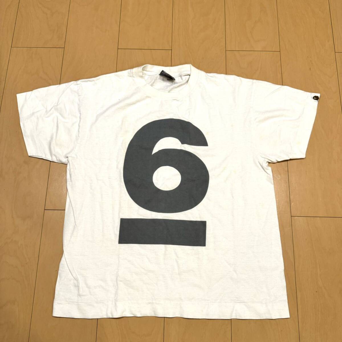 激レア裏原ビンテージ! A BATHING APE 原宿Nowhere ６周年記念Tシャツ サイズL ホワイト 美品格安!の画像1