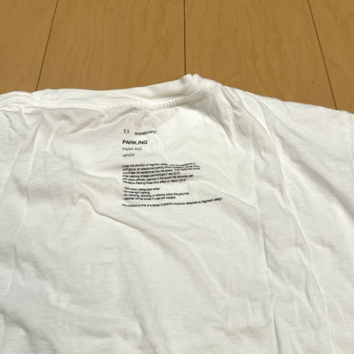 激レア! 藤原ヒロシプロデュース THE PARKING GINZA限定 ボックスロゴTシャツ ホワイト 美品格安!_画像4