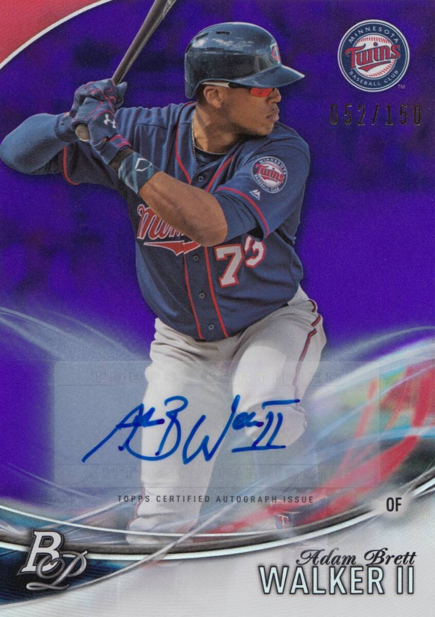 【アダム・ウォーカー】直筆サインカード 福岡ソフトバンクホークス 2016 TOPPS PLATINUM ADAM WALKER AUTO 巨人 #検索 BBM EPOCH_画像1