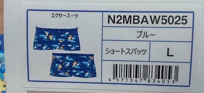 MIZUNO　競泳練習用【世界水泳記念品】ショートスパッツ[メンズ]　N2MBAW5025L