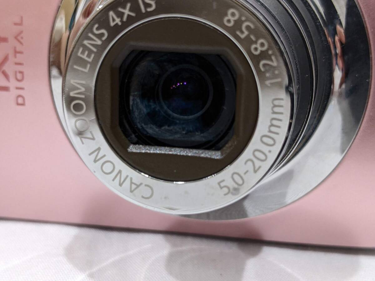 【2662】Canon キャノン IXY DIGITAL 510 IS PC1356 5.0-20.0mm 1:2.8-5.8 ピンク デジカメ カメラの画像3