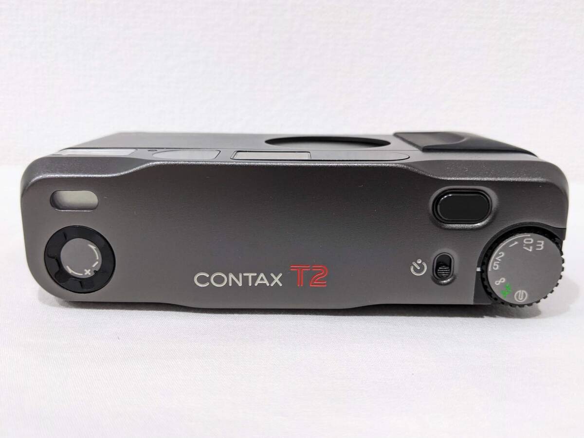 【47275】CONTAX コンタックス T2 Carl Zeiss Sonnar 2.8/38 T* フィルムカメラ コンパクトカメラ チタンブラック ケース付の画像5