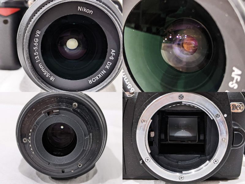【2138】NIKON ニコン カメラ D60 レンズ DX AF-S 三脚セット デジタル一眼レフ AF-S NIKKOR 18-55mm 1:3.5-5.6G VRの画像6
