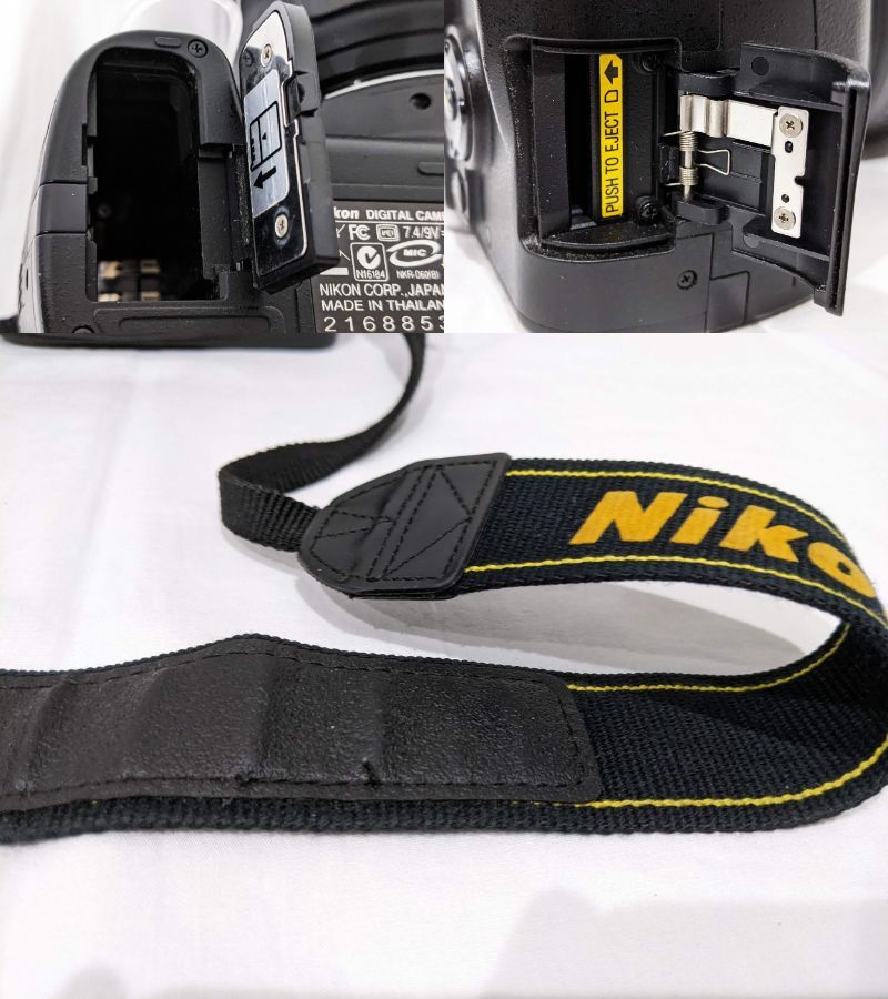 【2138】NIKON ニコン カメラ D60 レンズ DX AF-S 三脚セット デジタル一眼レフ AF-S NIKKOR 18-55mm 1:3.5-5.6G VRの画像7