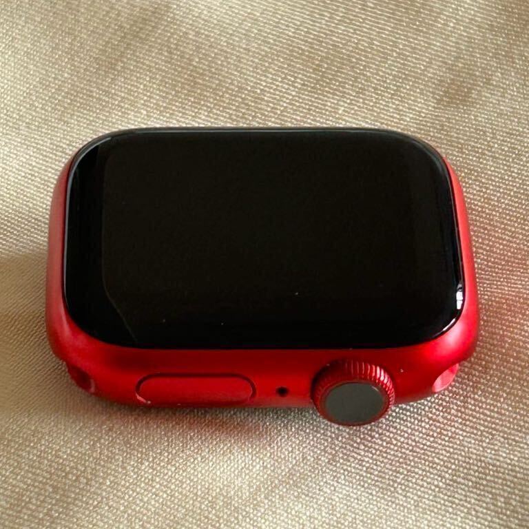 ★ 美品 ★バッテリー100% ★ Apple Watch Series 8 41mm PRODUCT RED アップルウォッチ レッド アルミニウム GPS 純正品 