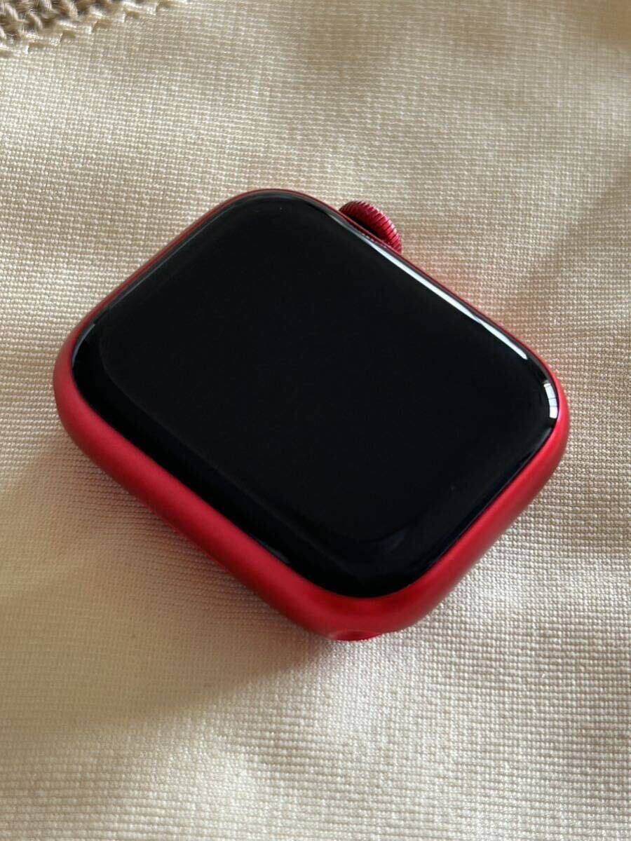 ★ 美品 ★バッテリー100% ★ Apple Watch Series 8 41mm PRODUCT RED アップルウォッチ レッド アルミニウム GPS 純正品 