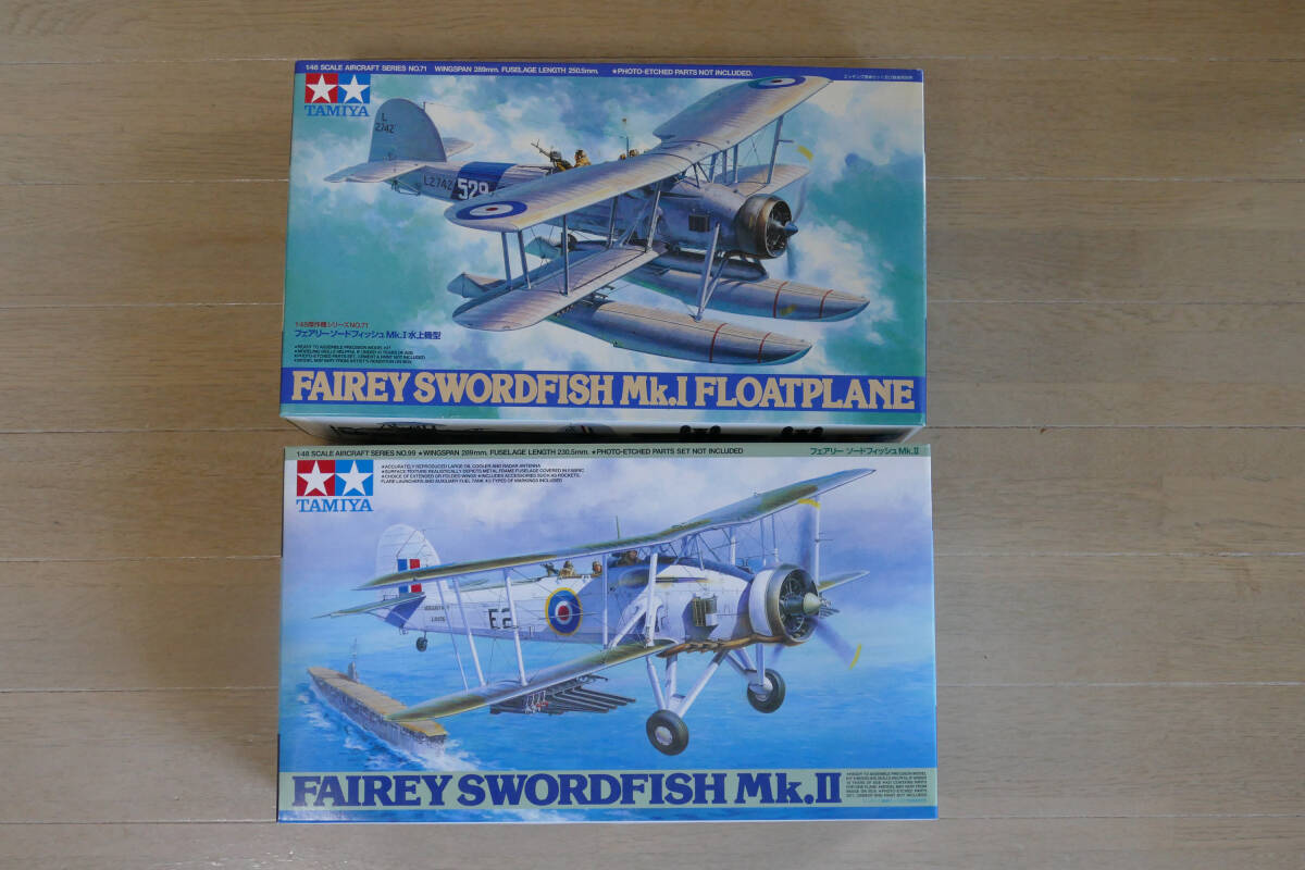 ★☆1/48 タミヤ ソードフィッシュMk.II&ソードフィッシュ Mk.I 水上機型オマケあり☆★