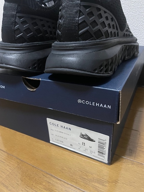  новый товар с ящиком COLE HAAN Cole Haan 5 ZEROGRAND WRK STCHLT 25.5cm BLACK 5 Zero Grand Work Stitch свет 8 черный 