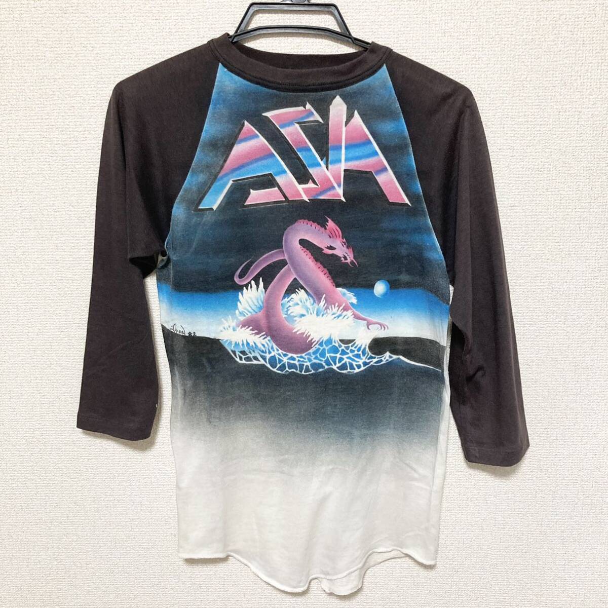 80sビンテージ ASIA エイジア　Tシャツ バンドT ラグラン　PINK FLOYD THE WHO LED ZEPPELIN RUSH YES ピンクフロイド　ELP _画像1