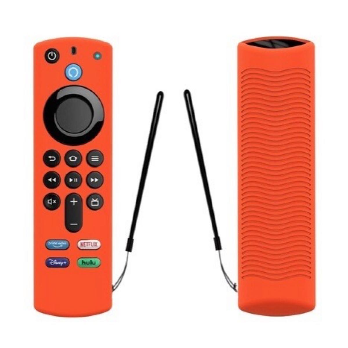 【新品】第3世代対応　アマゾン　Amazon fire tv stick　リモコンカバー【オレンジ】